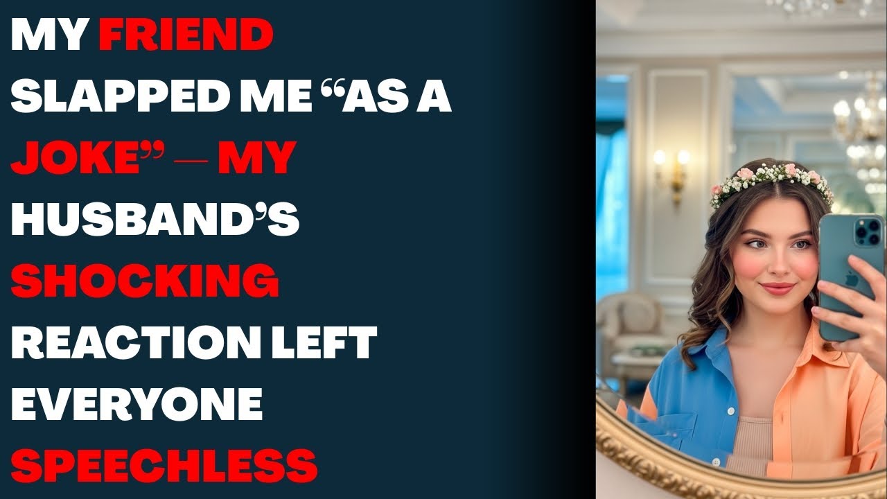 My Friend Slapped Me “As a Joke” — My Husband’s Shocking Reaction Left Everyone Speechless