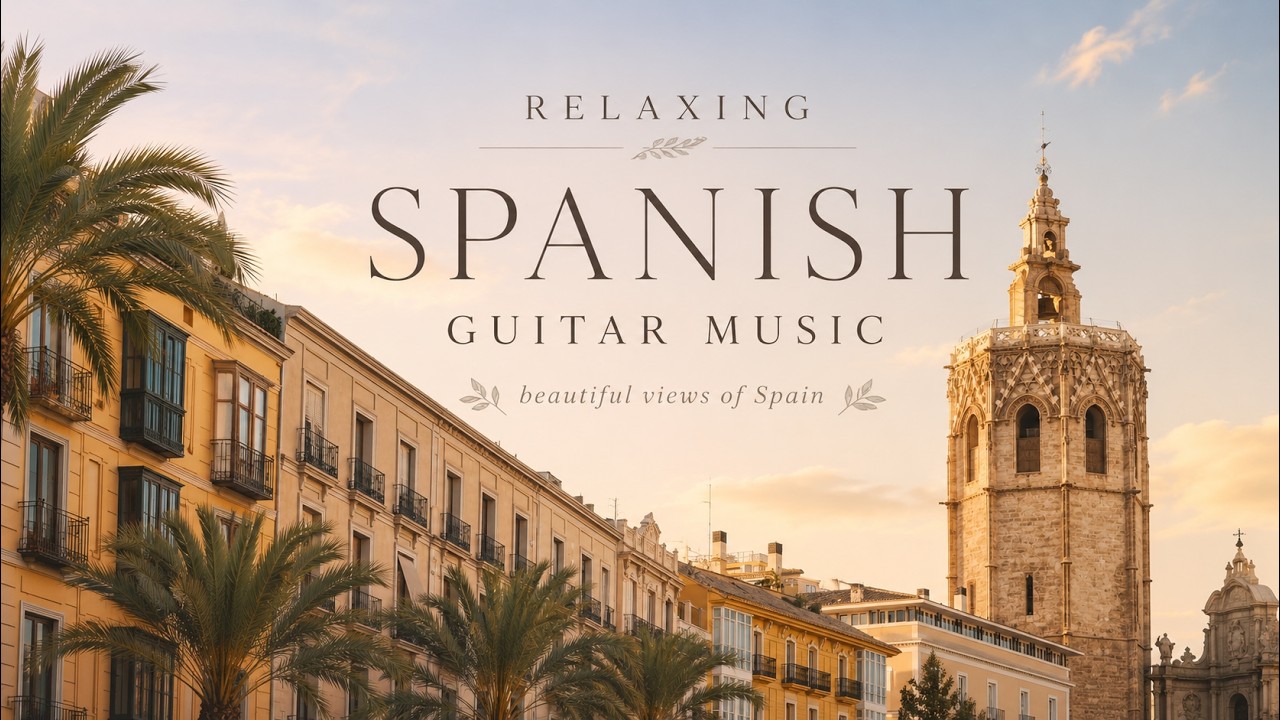 🇪🇸 Relaxing Spanish Guitar Music & Beautiful Views of Spain ✨🌊