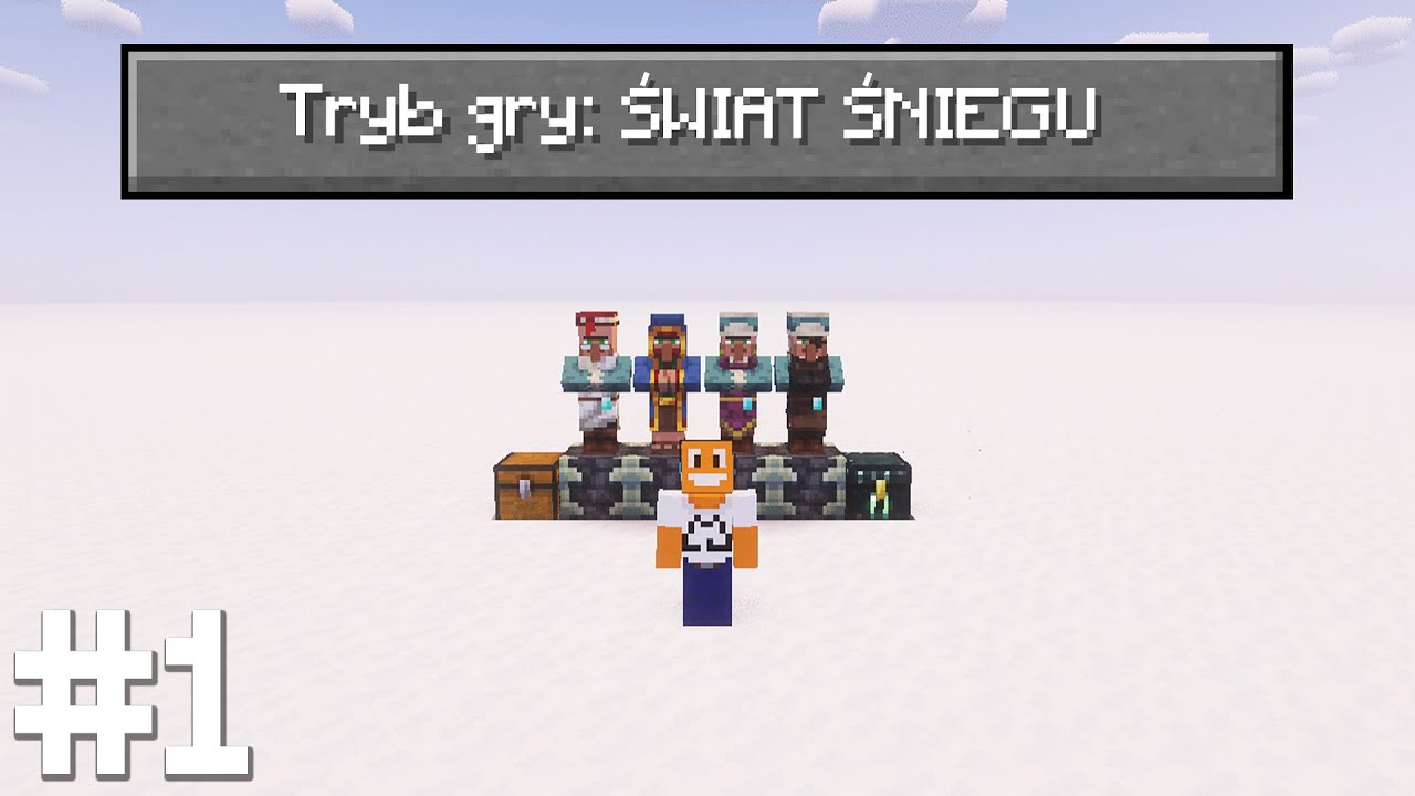 JAK przeżyć na PŁASKIM ŚWIECIE pełnym ŚNIEGU w MINECRAFT? Odc. 1