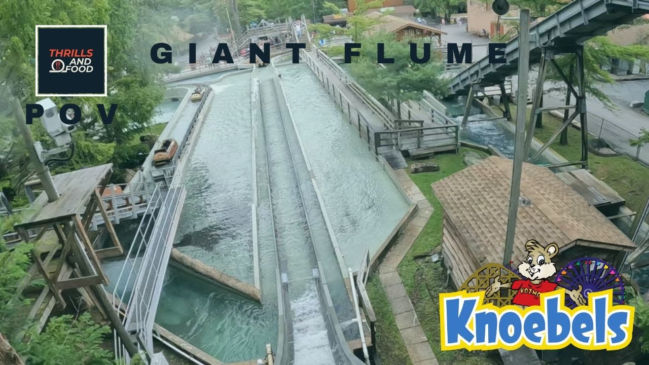Giant Flume at Knoebels Amusement Resort - On Ride POV