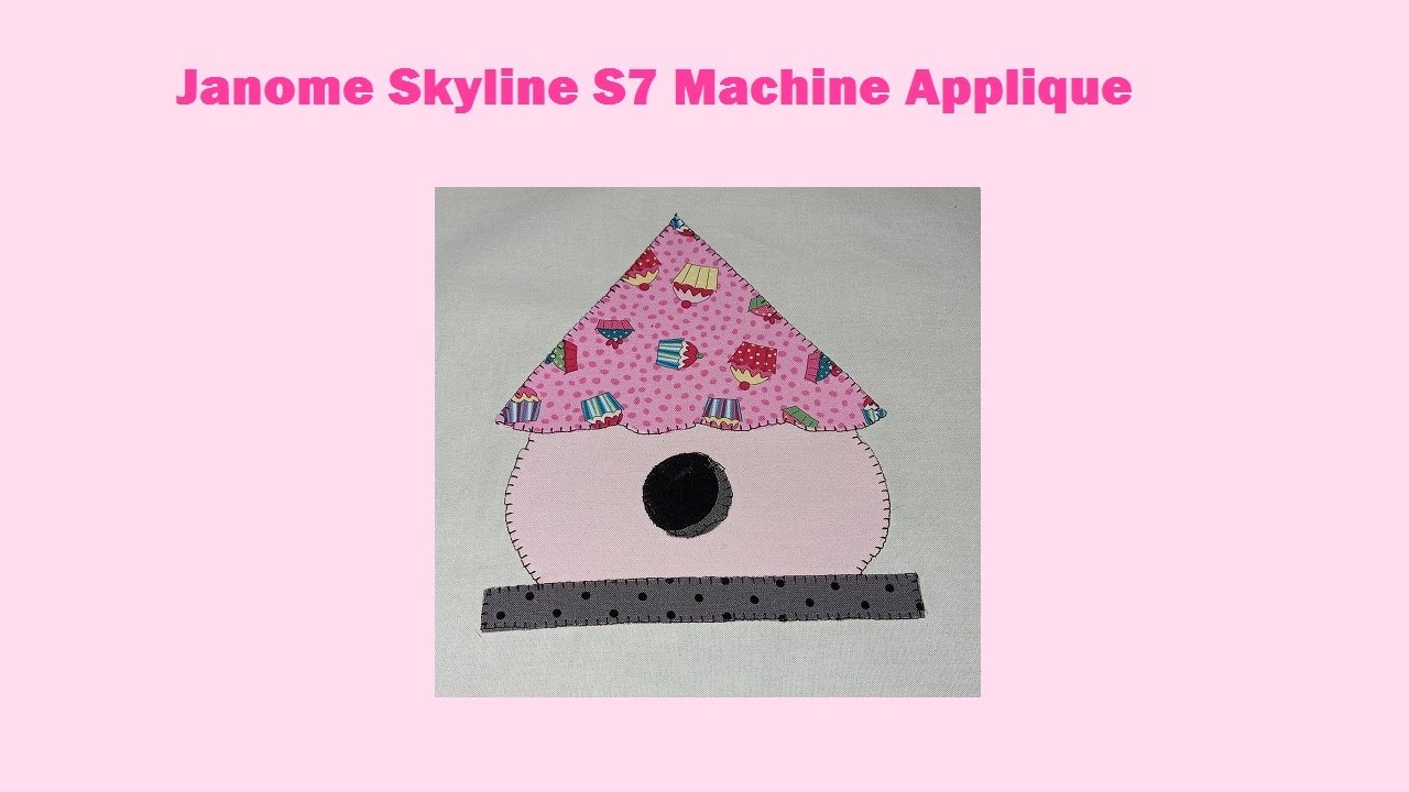Janome Skyline S7 Machine Applique