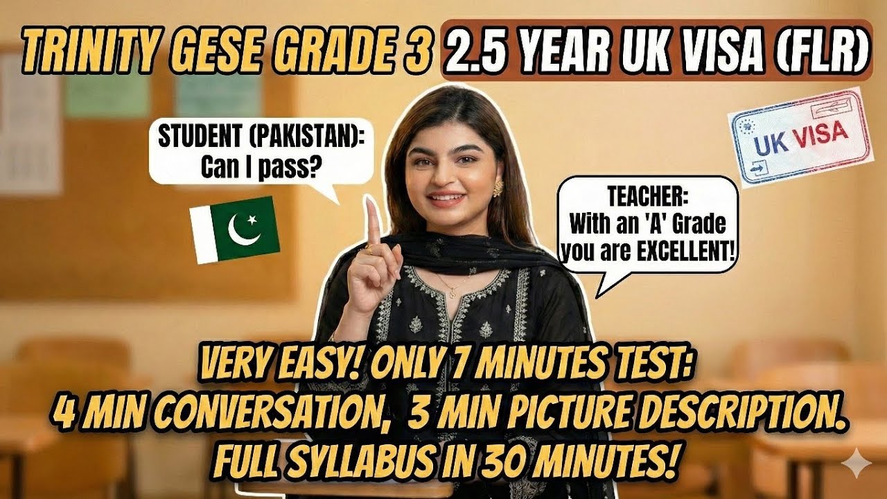 A2  English Test  Spoken Exam ||GESE Grade 3|| Trinity College London