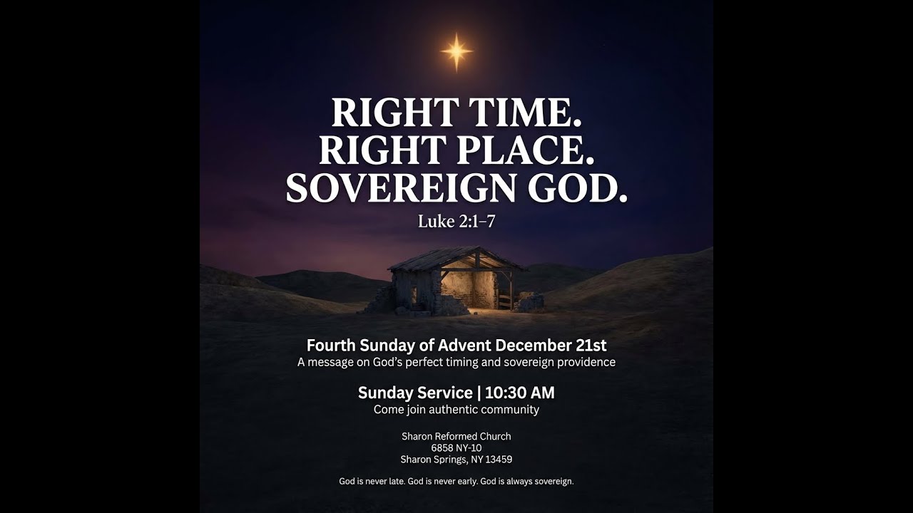 Right Time  Right Place  Sovereign God  Luke 2:1-7