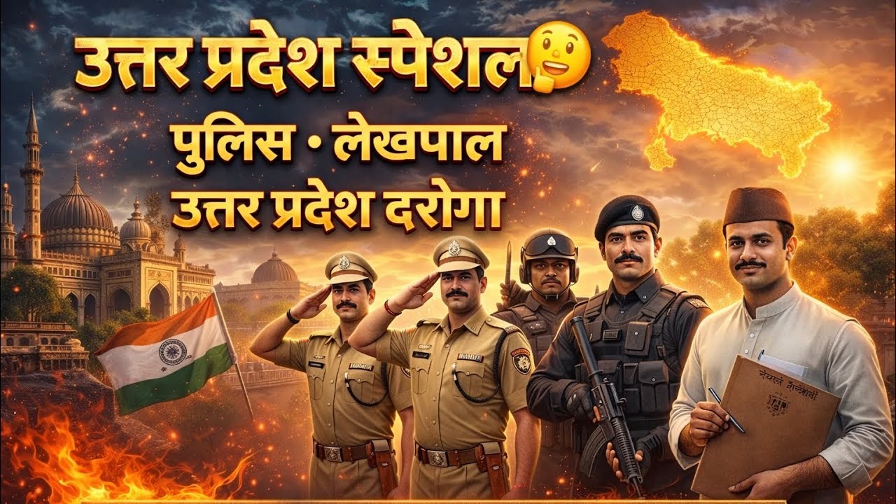 🔥UTTAR PRADESH SPECIAL #UPPolice #Lekhpal #UPSI | Uttar Pradesh Special GS Class | 2026 Exam Special