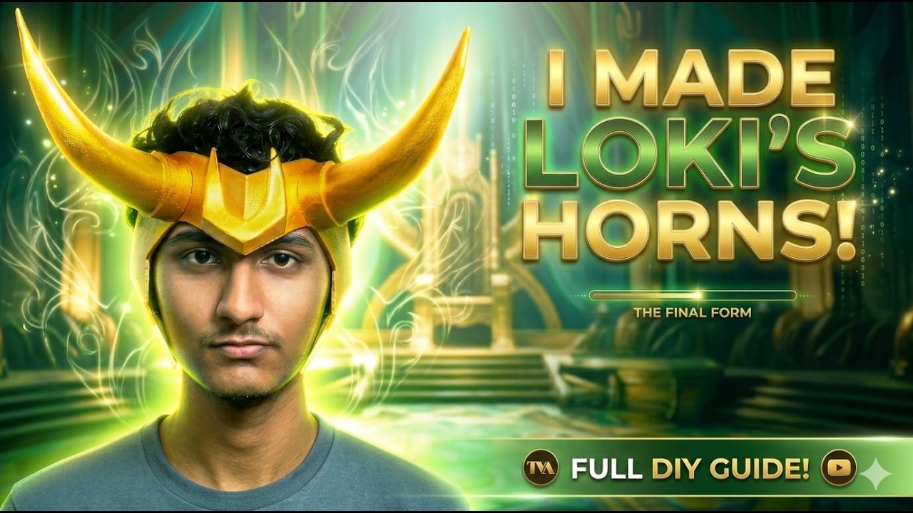 I Made Loki&rsquo;s Helmet from Marvel | DIY Cosplay Build #marvel #loki
