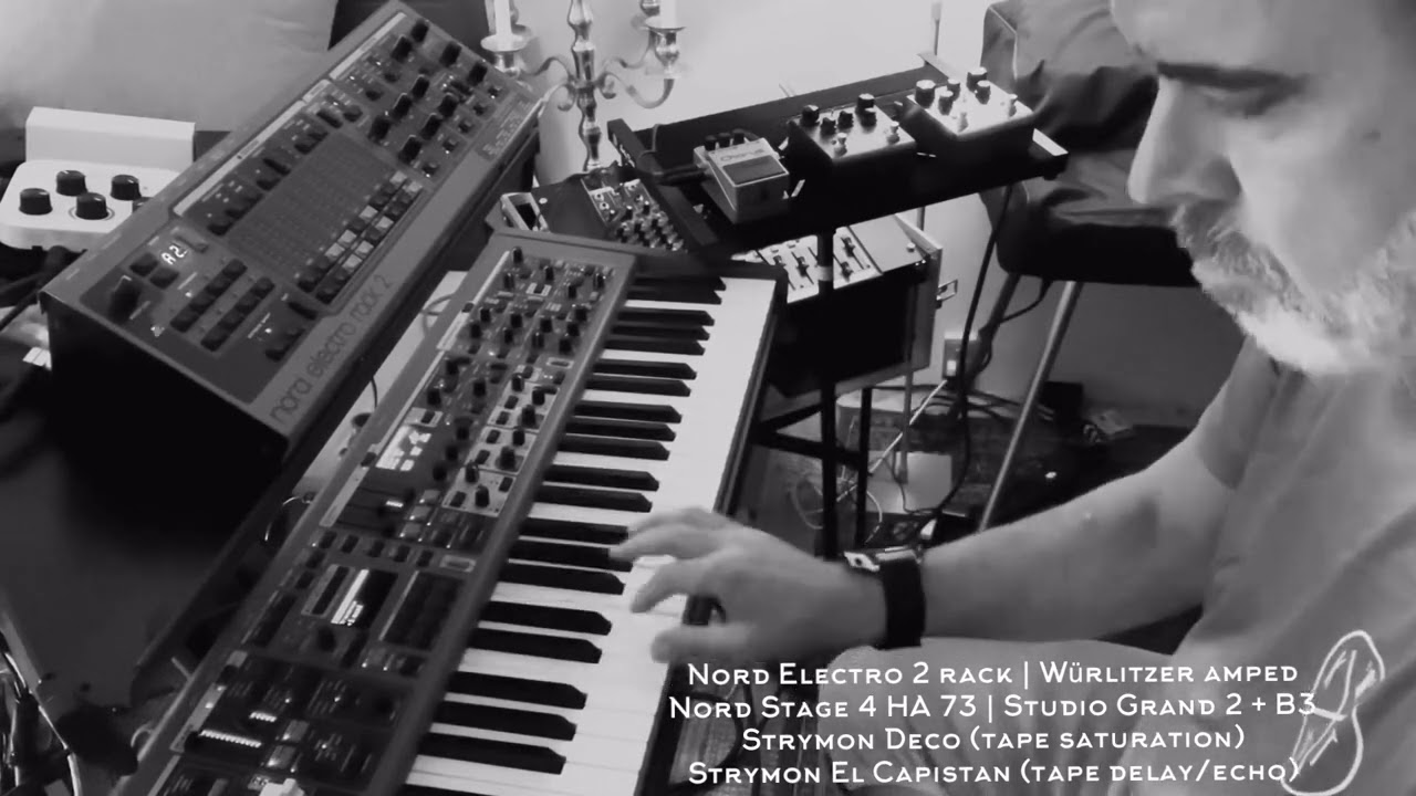 Nord Electro 2 rack (Würlitzer) using Strymon Deco & El Capistan + Nord Stage 4