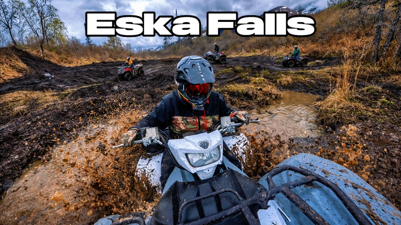 Mud, Jumps & Mayhem! - First ATV Ride on Eska Falls Trail, Alaska