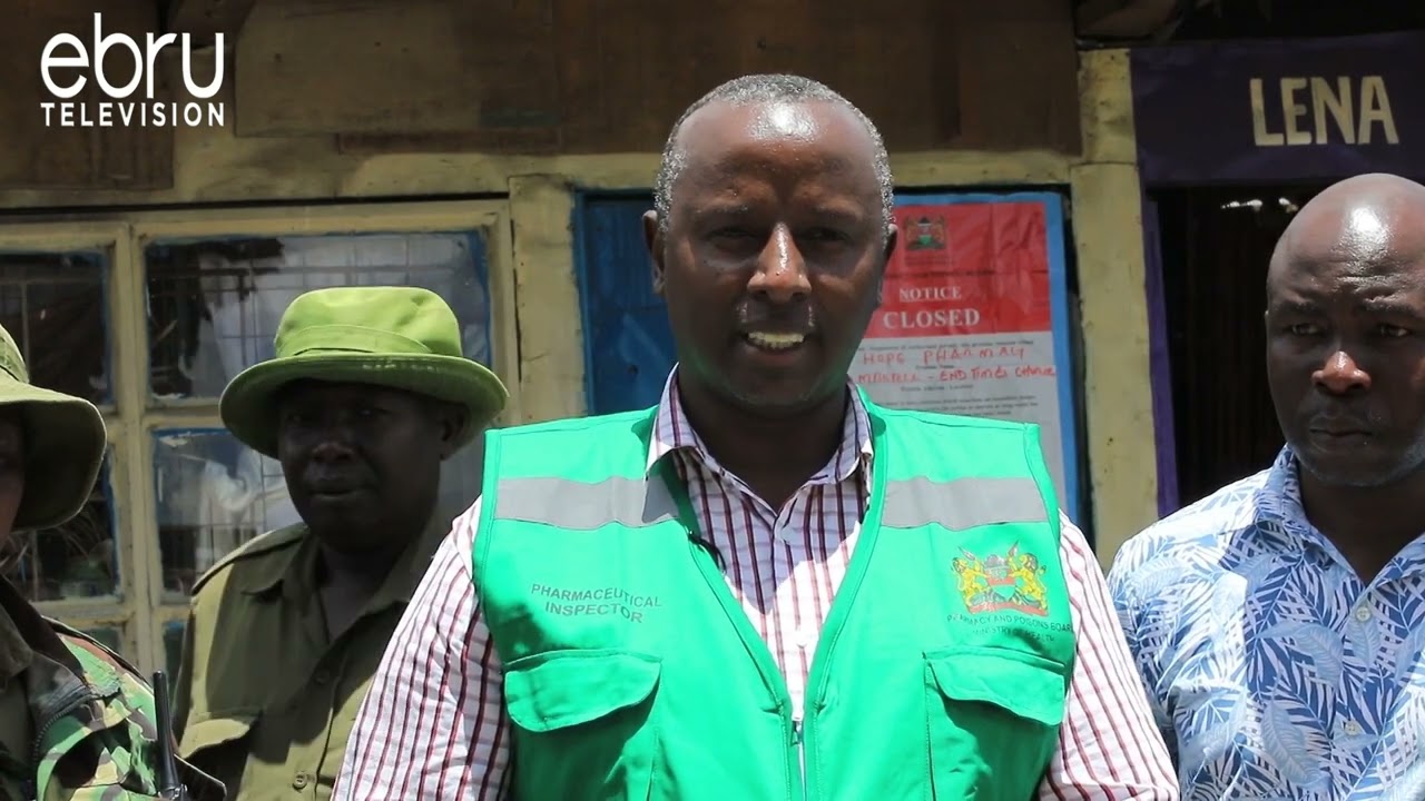 Pharmacy and poison board officials led the Crackdown  on Pharmaceuticals in Nairobi #ebrunews