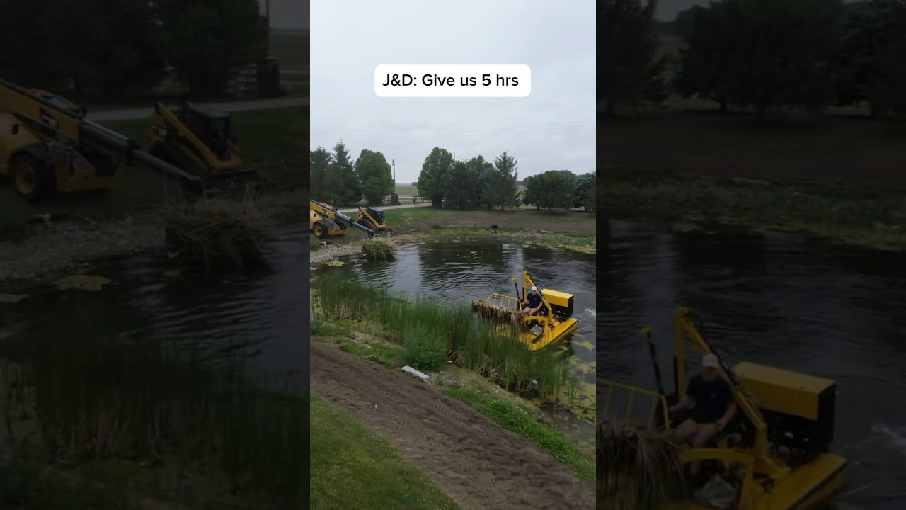 Cleaning a pond in 5hrs???