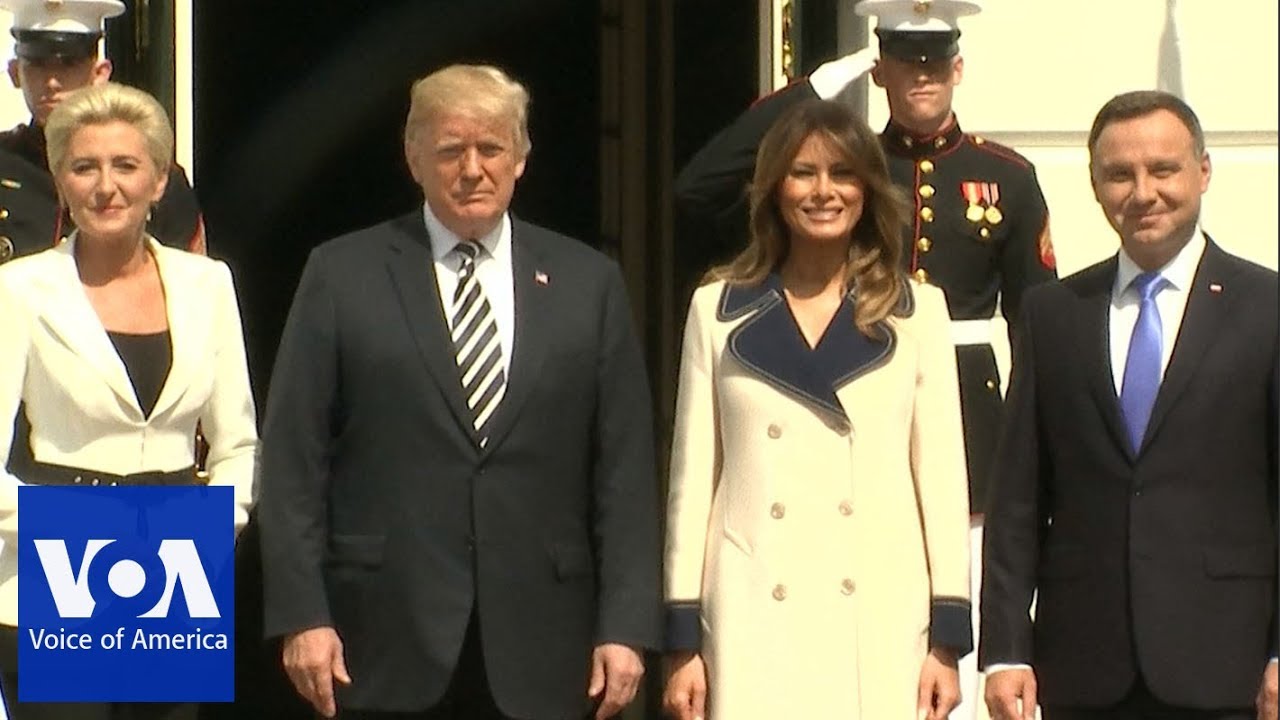 Polish President Andrzej Duda And His Wife Arrives At The White House