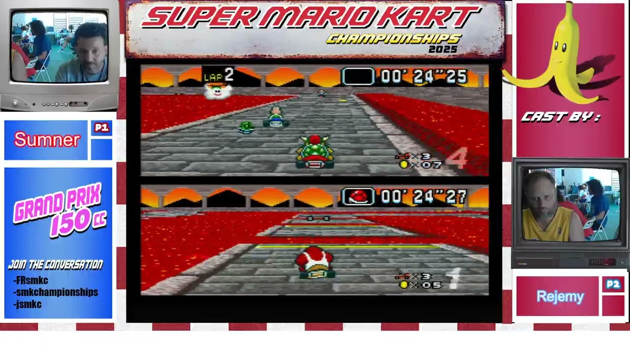 Super Mario Kart Championship 2025 - GP150cc - Q1 Barrages - J. Edline vs M. Sumner