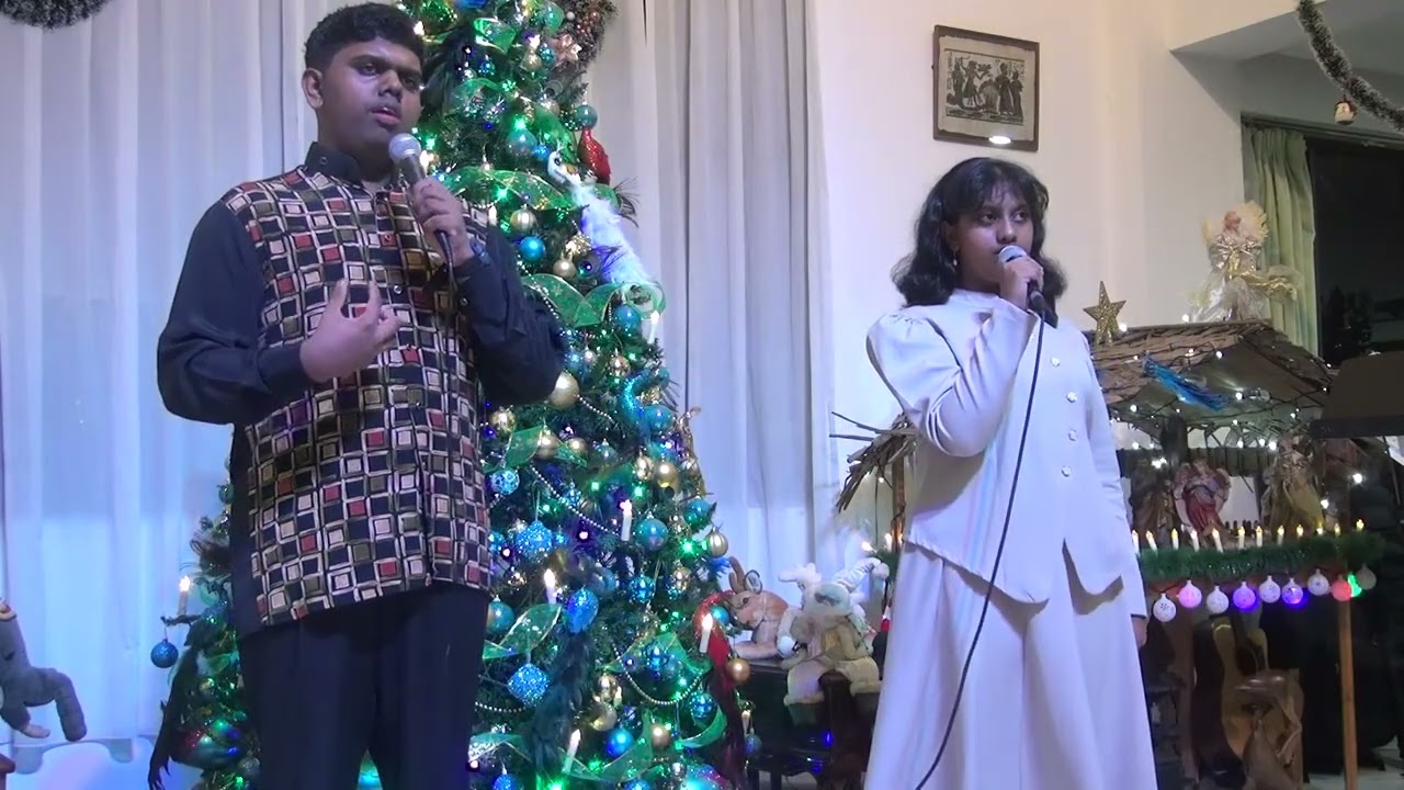 Phantom of the Opera song from Phantom of the Opera sung by Dhanushan and Felicia at recital at home
