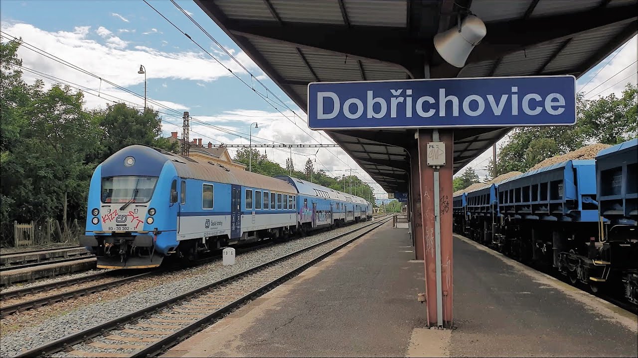 Dobřichovice - vlaky a hlášení (HIS)