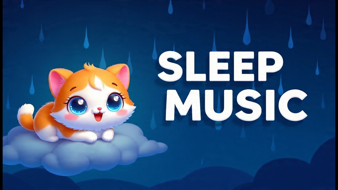 Baby Sleep Music 🌧️ Piano Lullaby with Soft Rain Sounds | Calming Bedtime Music for Babies