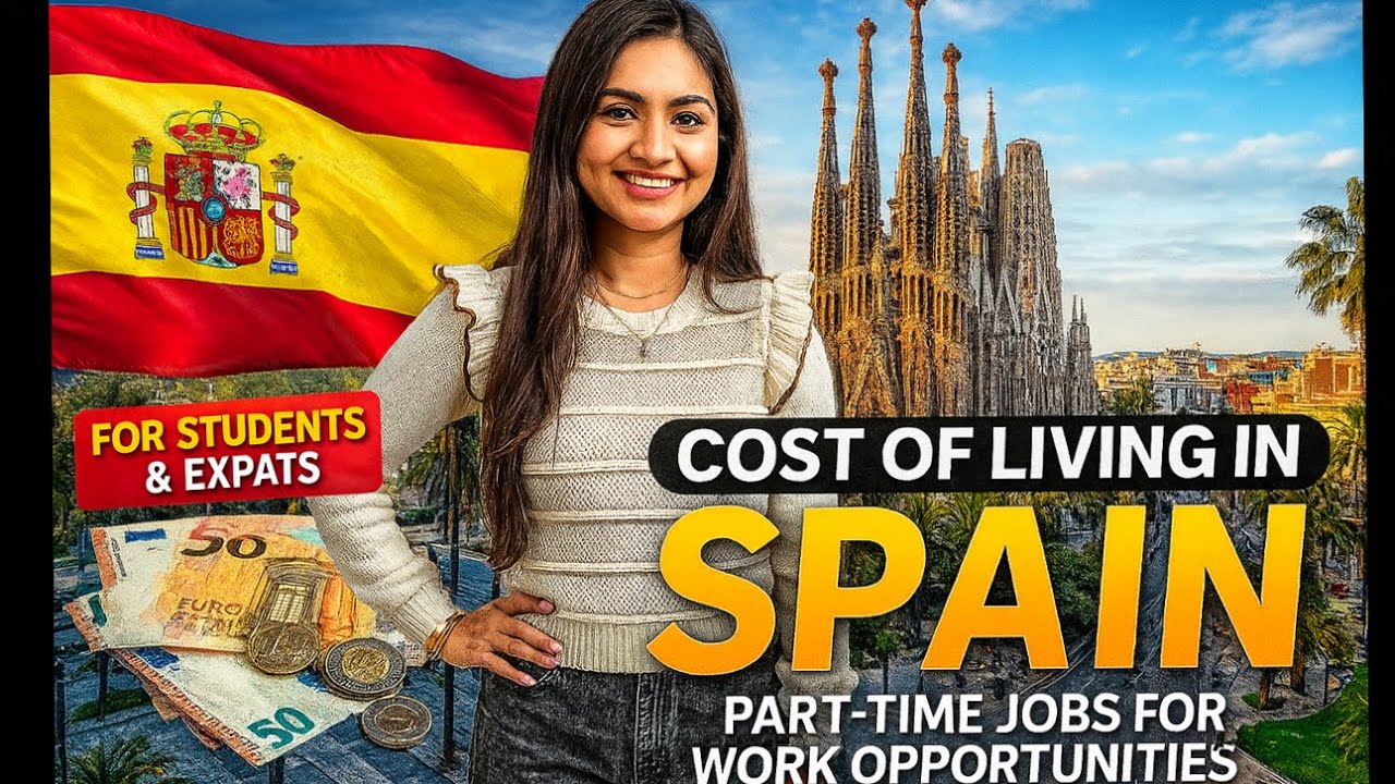 Living in Spain: Expenses, Part-Time Jobs & Career Opportunities  #livingexpenses #abroad #spain 