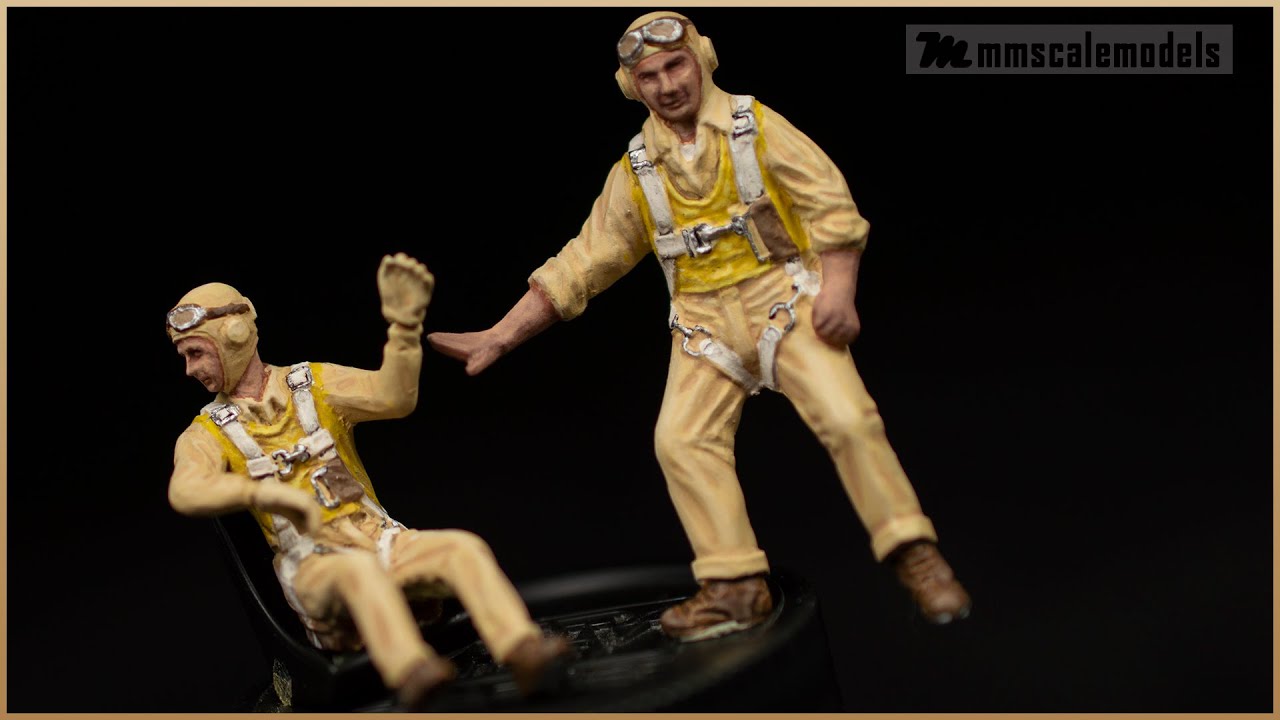 Painting US NAVY pilot figures - Tamiya - 1/48