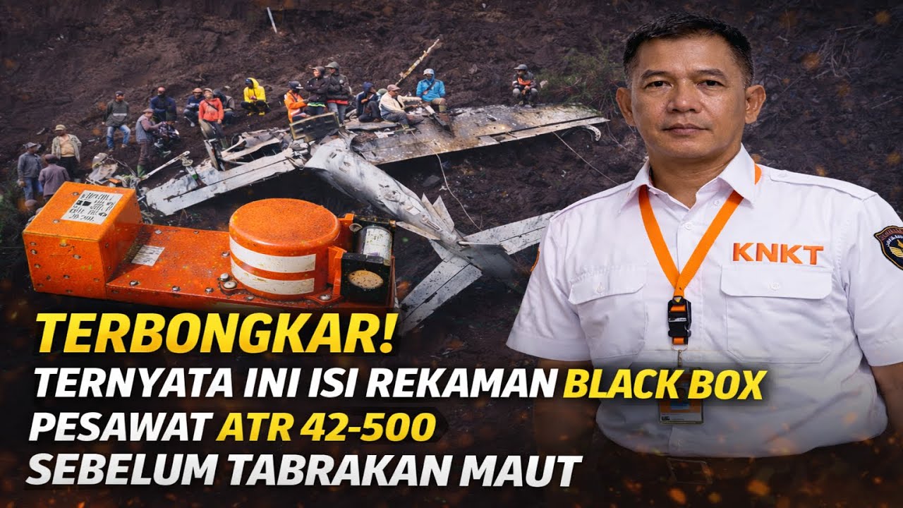 MERINDING ❗TERNYATA INI ISI REKAMAN BLACK BOX PESAWAT ATR 42-500 SEBELUM TABRAKAN MAUT❓