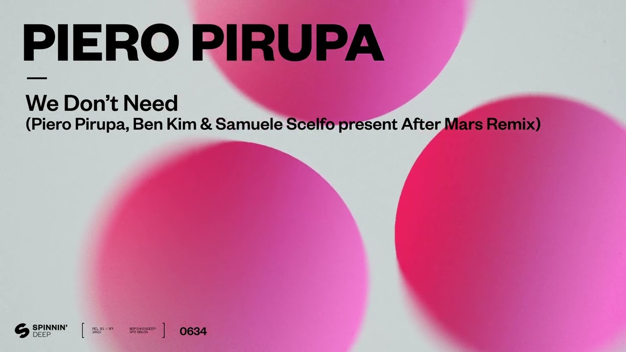 Piero Pirupa - We Don't Need (Piero Pirupa, Ben Kim & Samuele Scelfo present After Mars Remix)