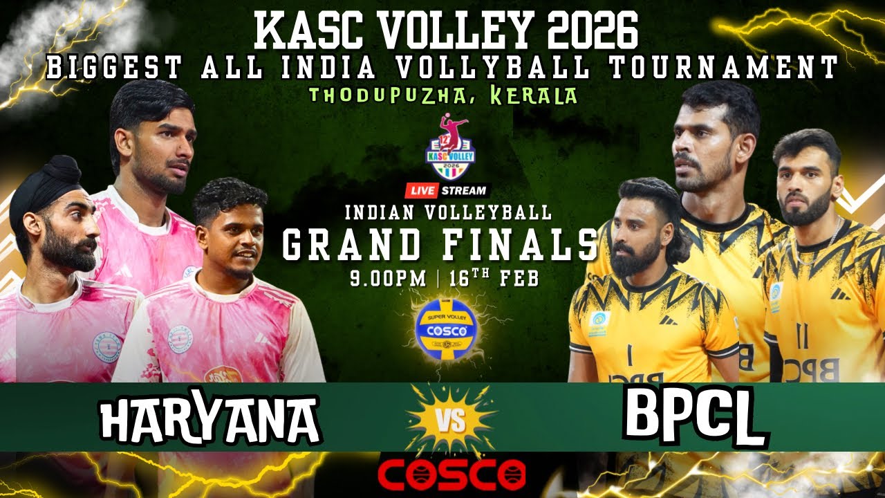 Grand Finals 🔥BPCL Vs Haryana | HD Live | Thodupuzha All India Volleyball Tournament 2026