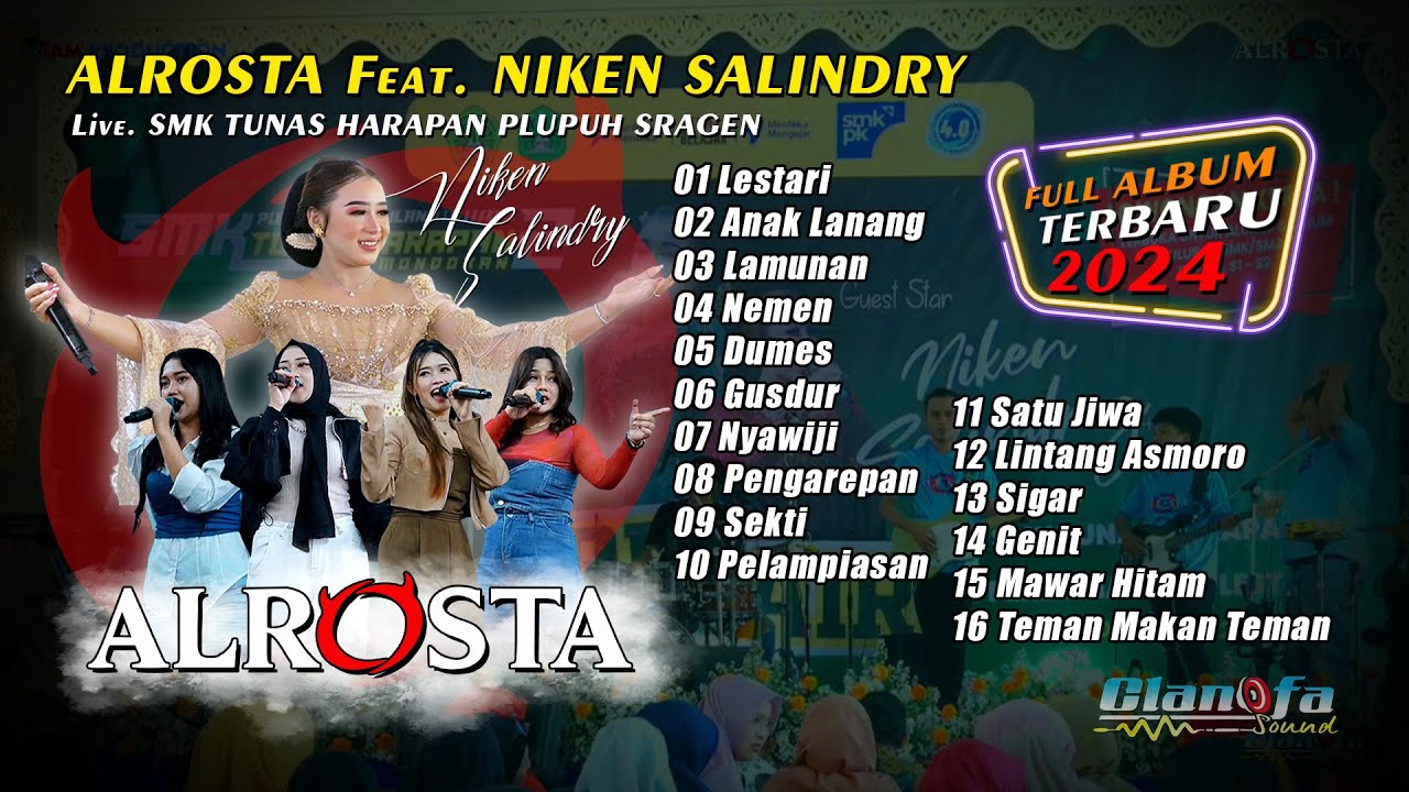Niken Salindry Feat. ALROSTA Dongkrek Sragen FULL ALBUM - LIVE SMK TUNAS HARAPAN PLUPUH 2024