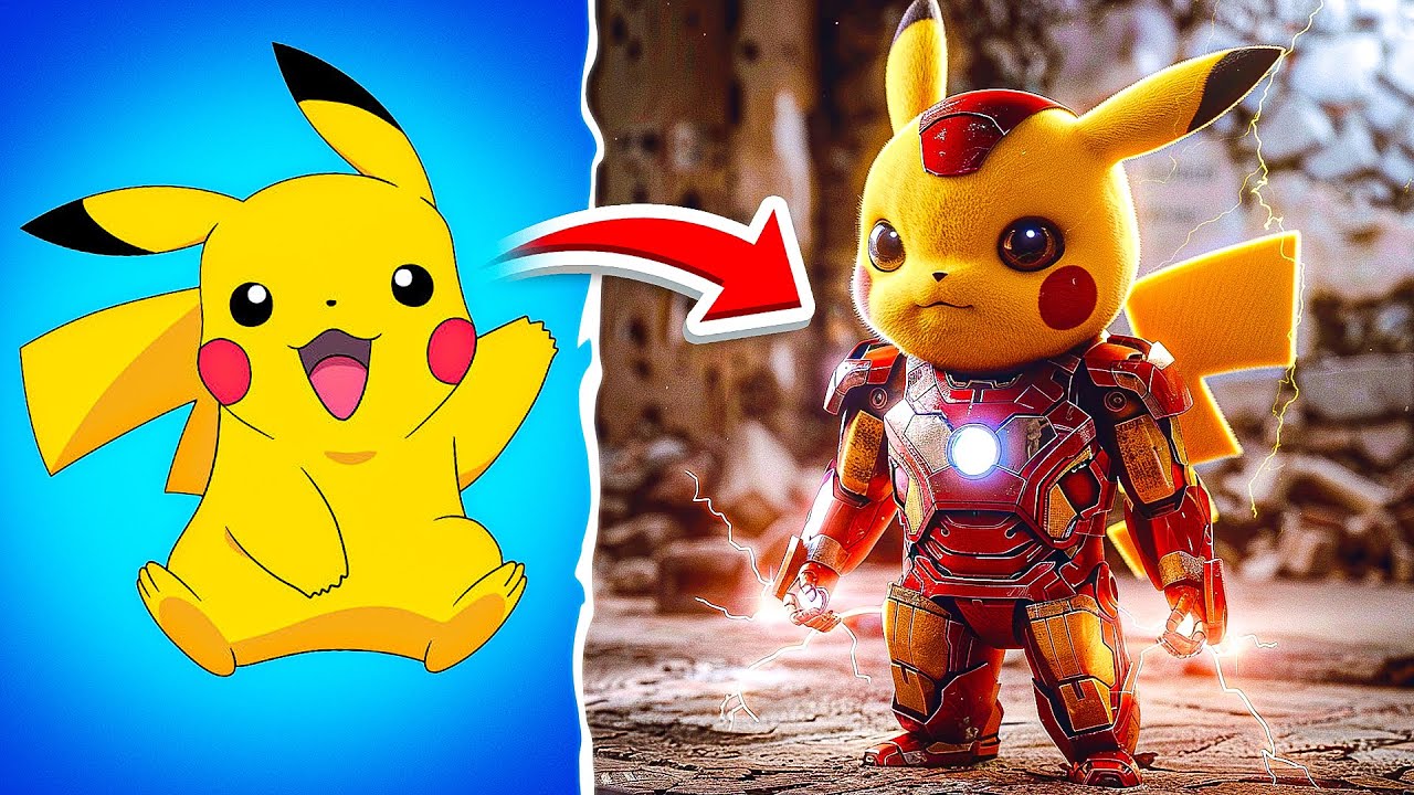 Pokemon but IRON MAN🤖 *2024 All Characters*
