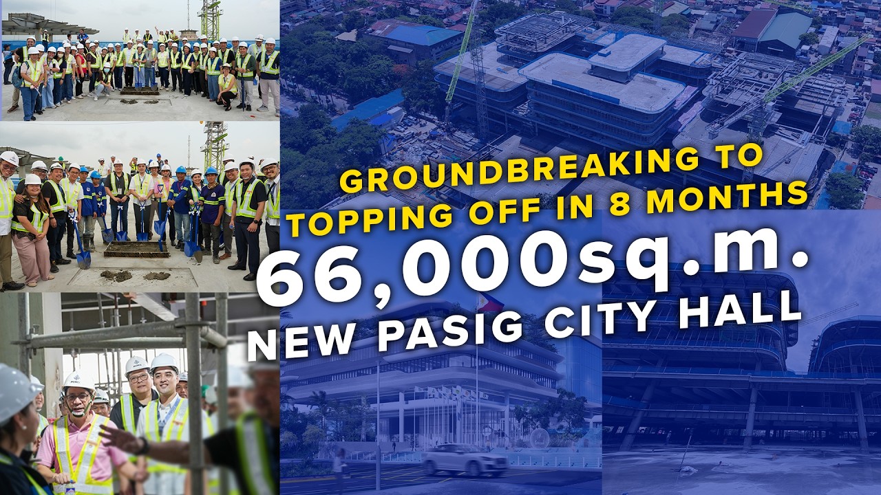 66,000sq.m. NEW PASIG CITY HALL: GROUNDBREAKING TO TOPPING OFF IN 8 MONTHS [June 15, 2026]