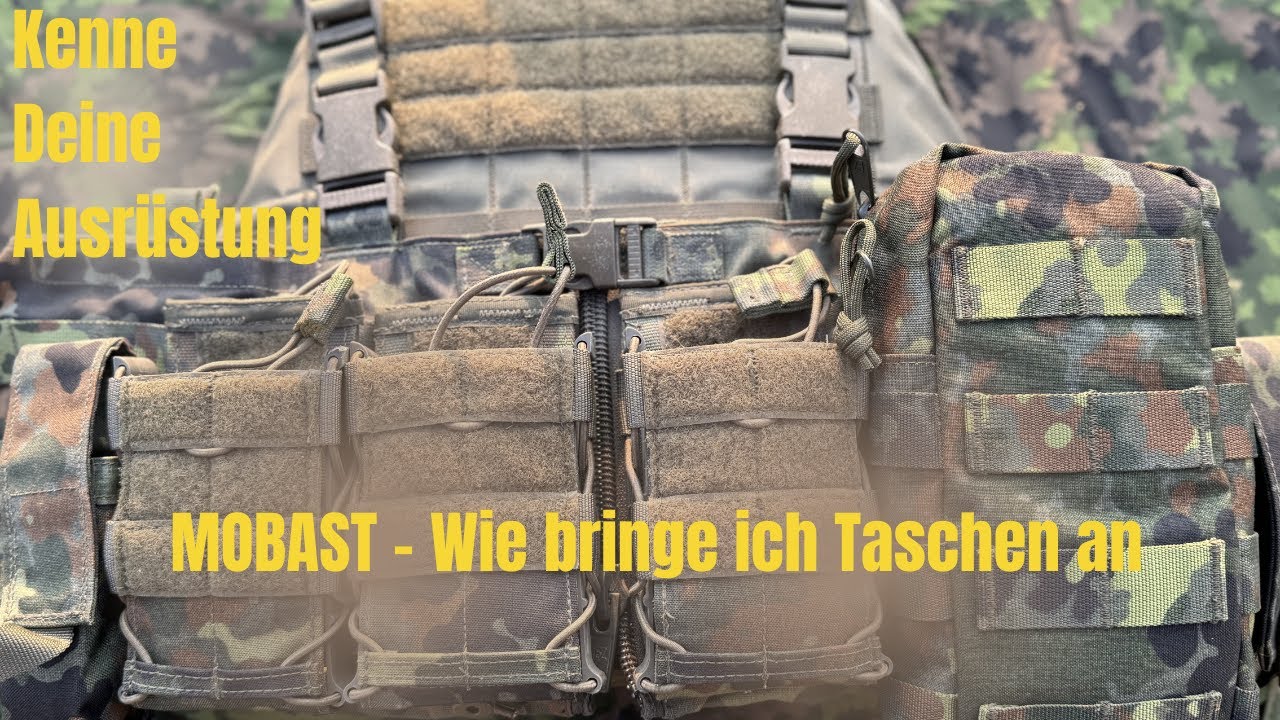 Bundeswehr MOBAST - Taschen und Zubeh&ouml;r anbringen mit PALS