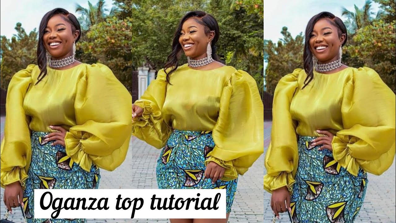 How to cut and sew this Oganza top with balloon sleeve