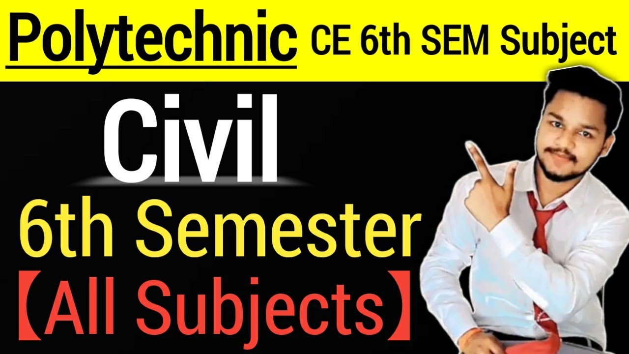 BTEUP/Polytechnic | 6th Semester Civil Engineering | Syllabus 2021-22