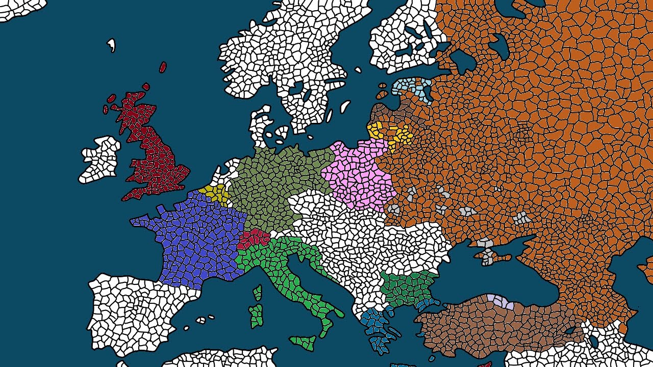Alternate History of the Cold War (map-game style)