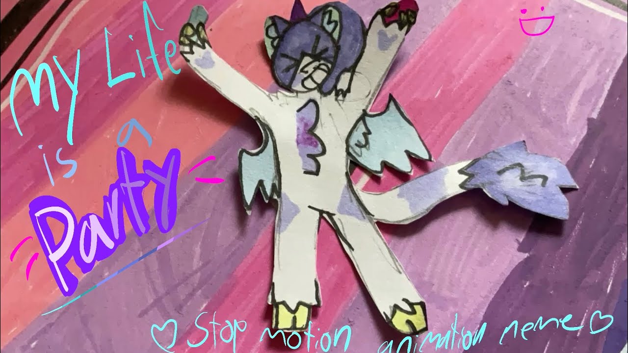 My life is a party | stop motion animation meme! 