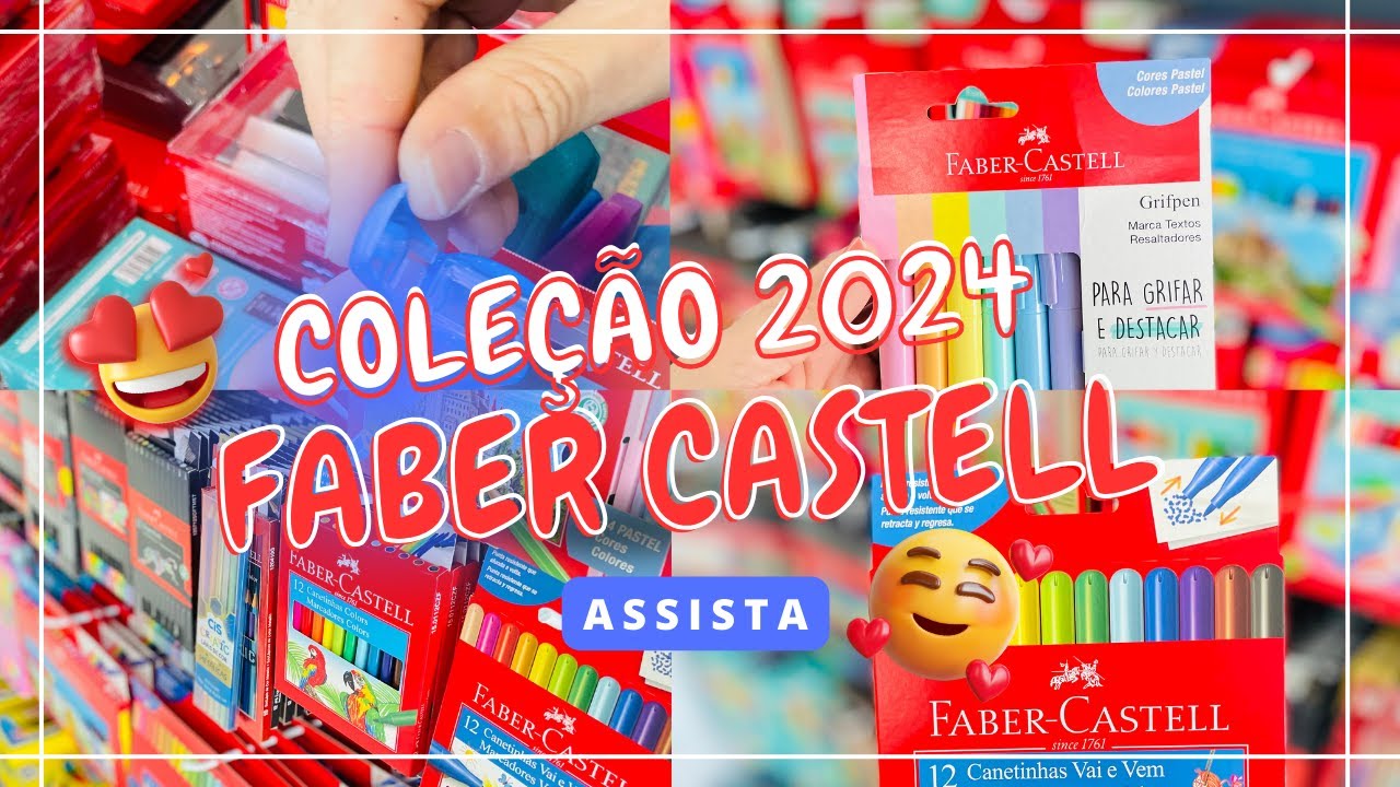 🔥Aperte o play e vem conferir os lançamentos 2024 Faber Castell🌈