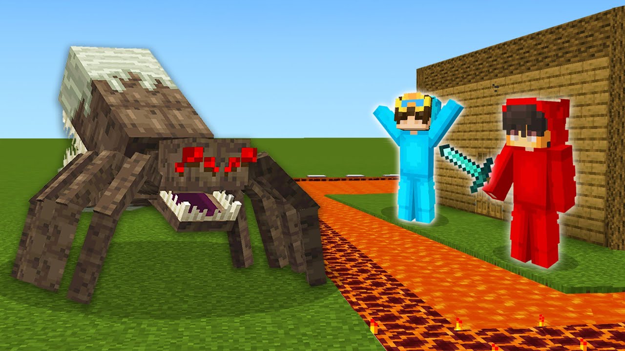 Мутант-паук против самого безопасного дома в Minecraft