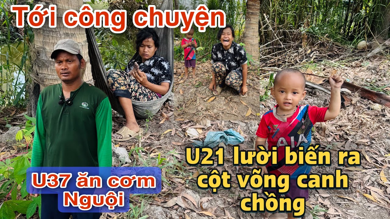 Bất ngờ phát hiện u21 người vợ “lười biếng “ra cột võng ngủ canh chồng làm không nấu cơm luôn #U21