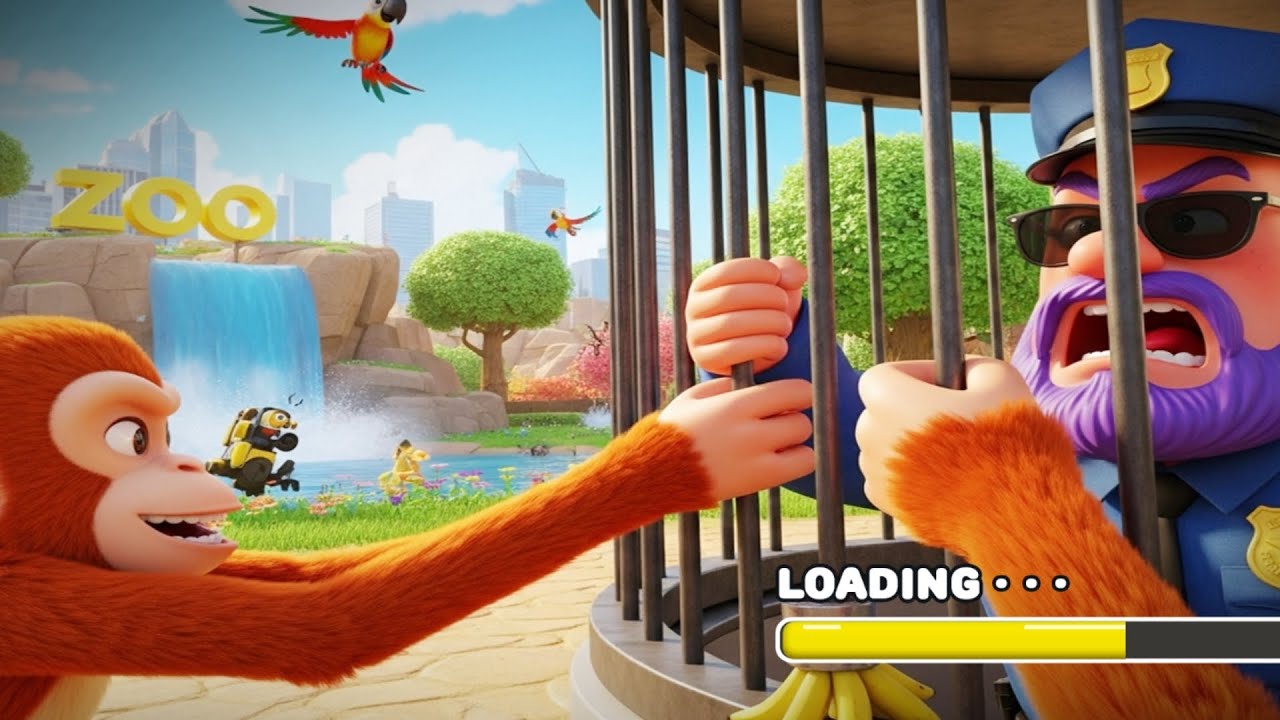  شوفوا هربت القرد ازااي 😱😱 🔥 I'm Monkey vr 