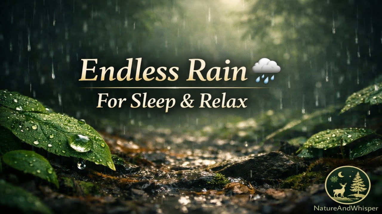 Endless Rain Sounds In A Forest 🌧️