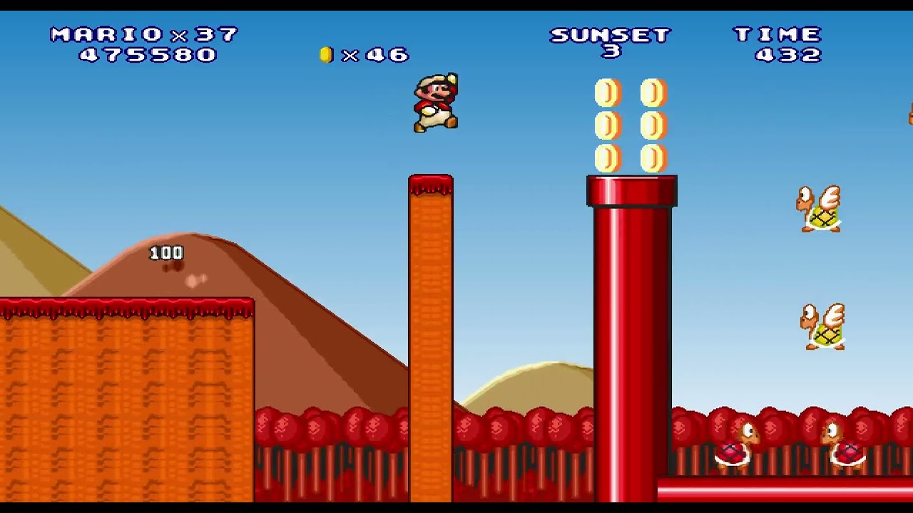 Mario Forever SakuraMotchi 2020 Sunset World V3.1 Completed Video