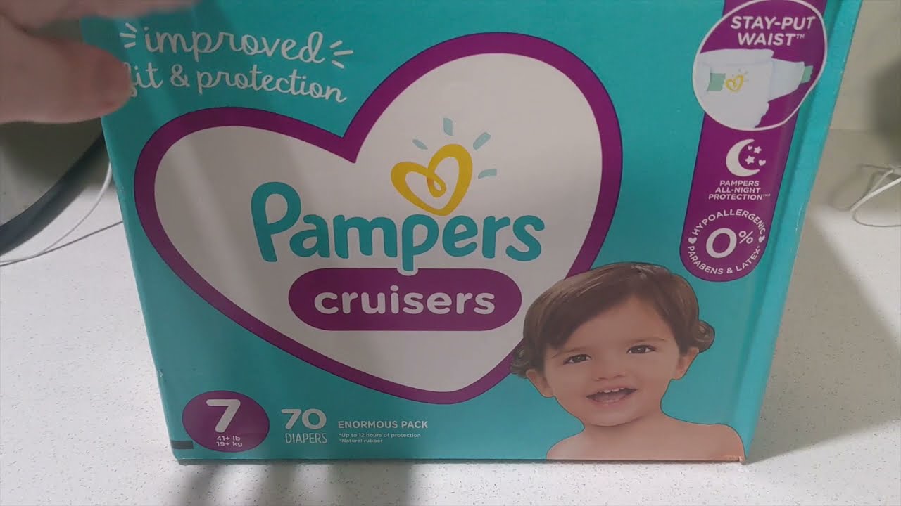Pampers Cruisers Size 7 (70 count pack, New Designs for 2021)