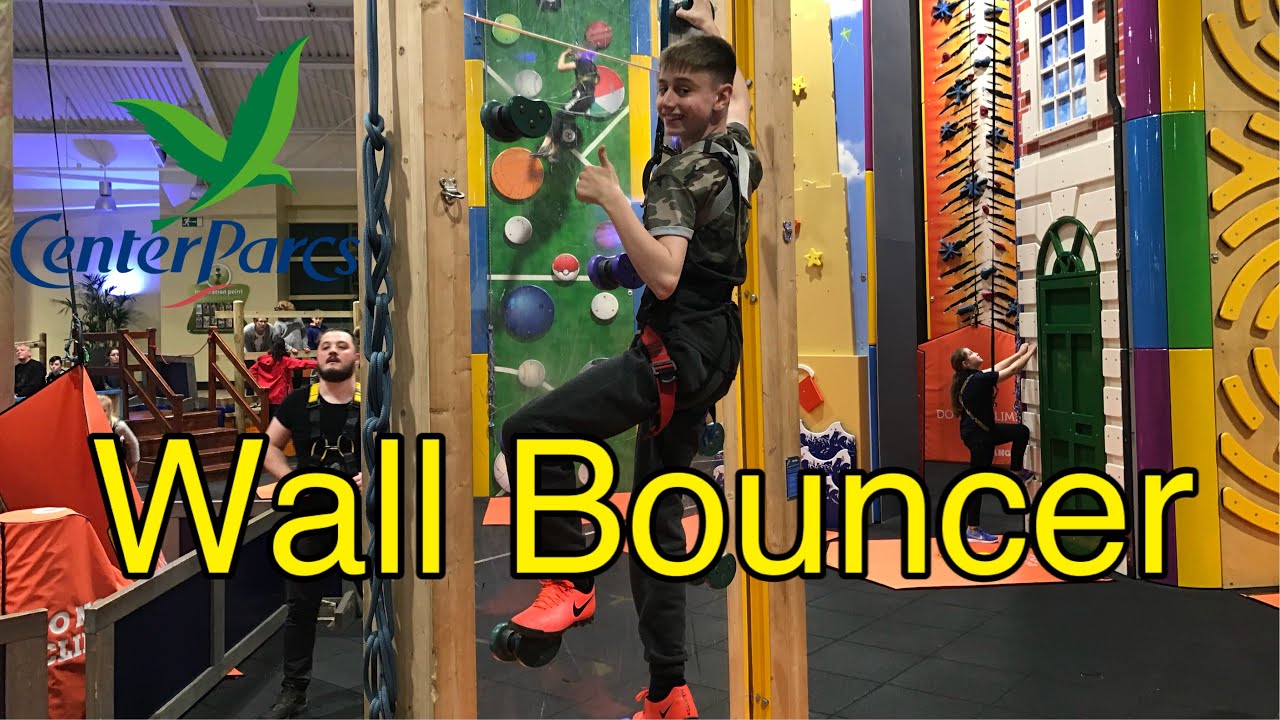 Wall Bouncer Vlogging Christmas Center Parcs Elveden 2017 Climbing Wall and Swimming