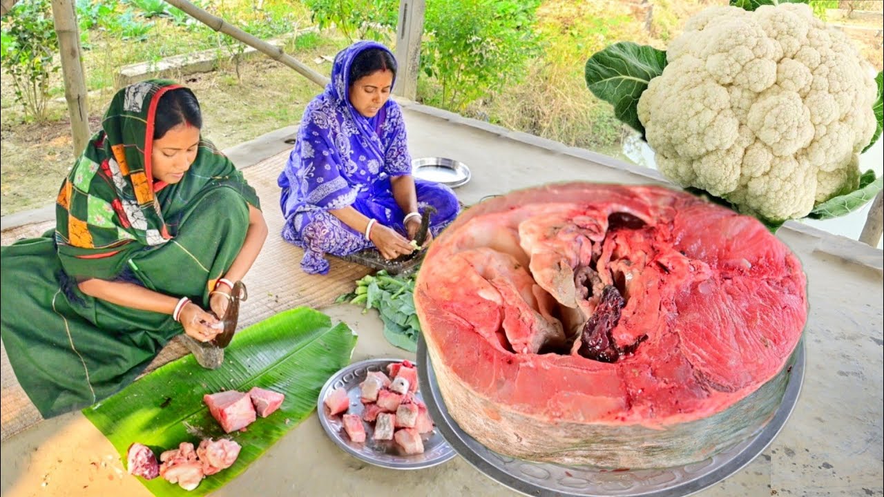 13 kg মাছের 3 kg চাকা কেটে রান্না করলাম সাথে দই ফুলকপি ভাপা আর দুপুরে জমিয়ে খাওয়া দাওয়া