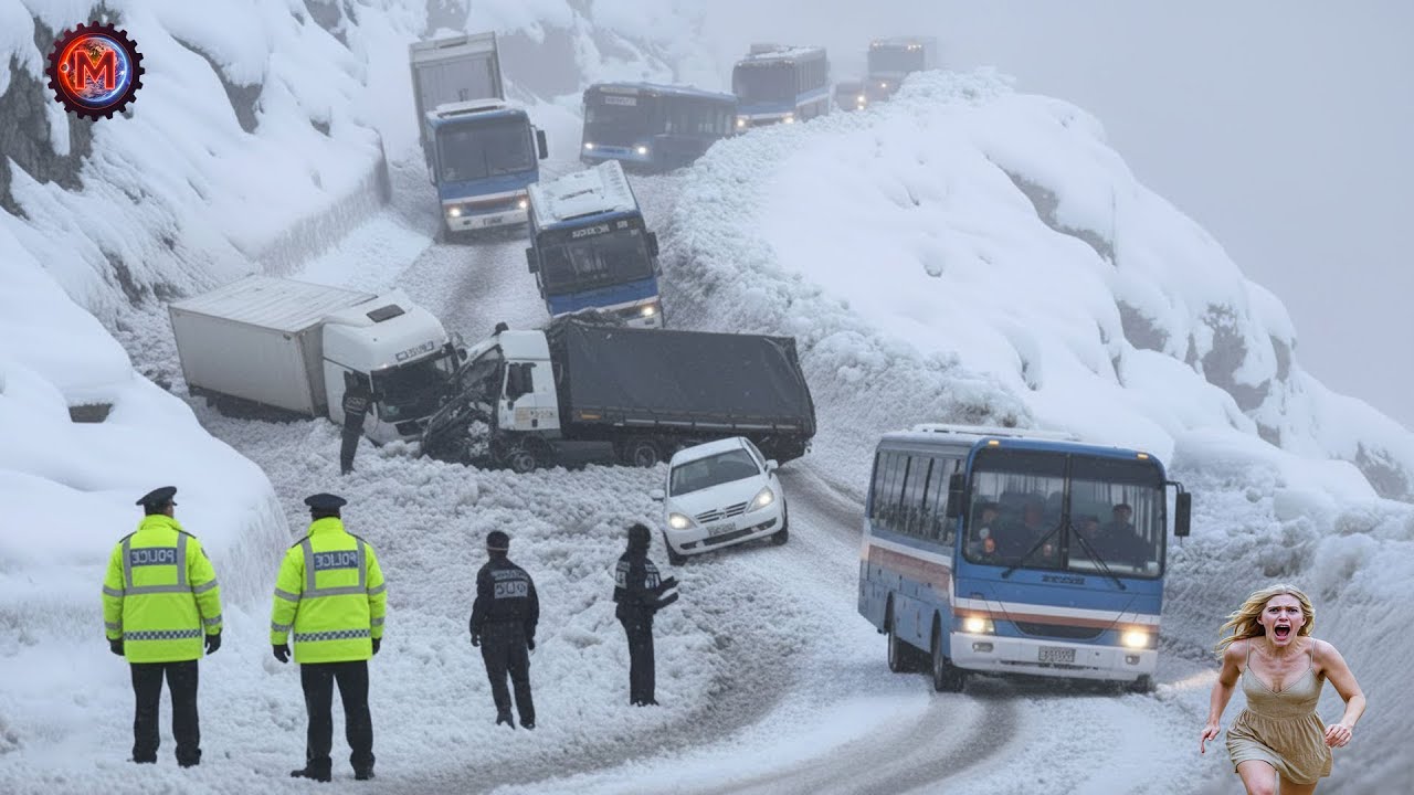 The terrifying scenes of ice snow caught on camera #01