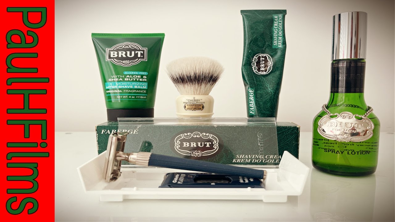 Faberge Brut Shave | Gillette Super Slim Twist