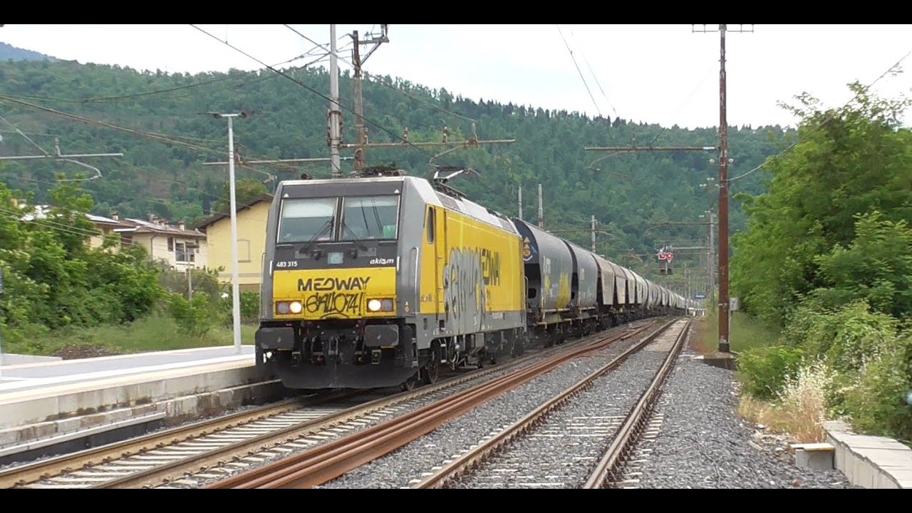 UNA RICCA GIORNATA di TRENI di OGNI TIPO alle stazioni di PRATO & VAIANO!