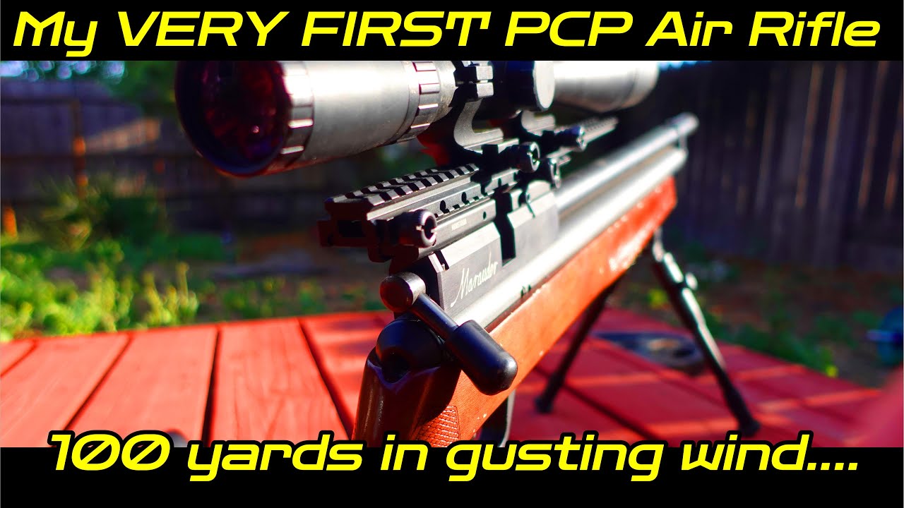100 Yards with Benjamin Marauder .25 cal PCP Air Rifle and Predator Polymag Airgun Pellets #crosman