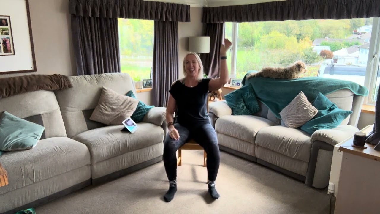 Seated Zumba Gold warm up. Hula Hoop by OMI