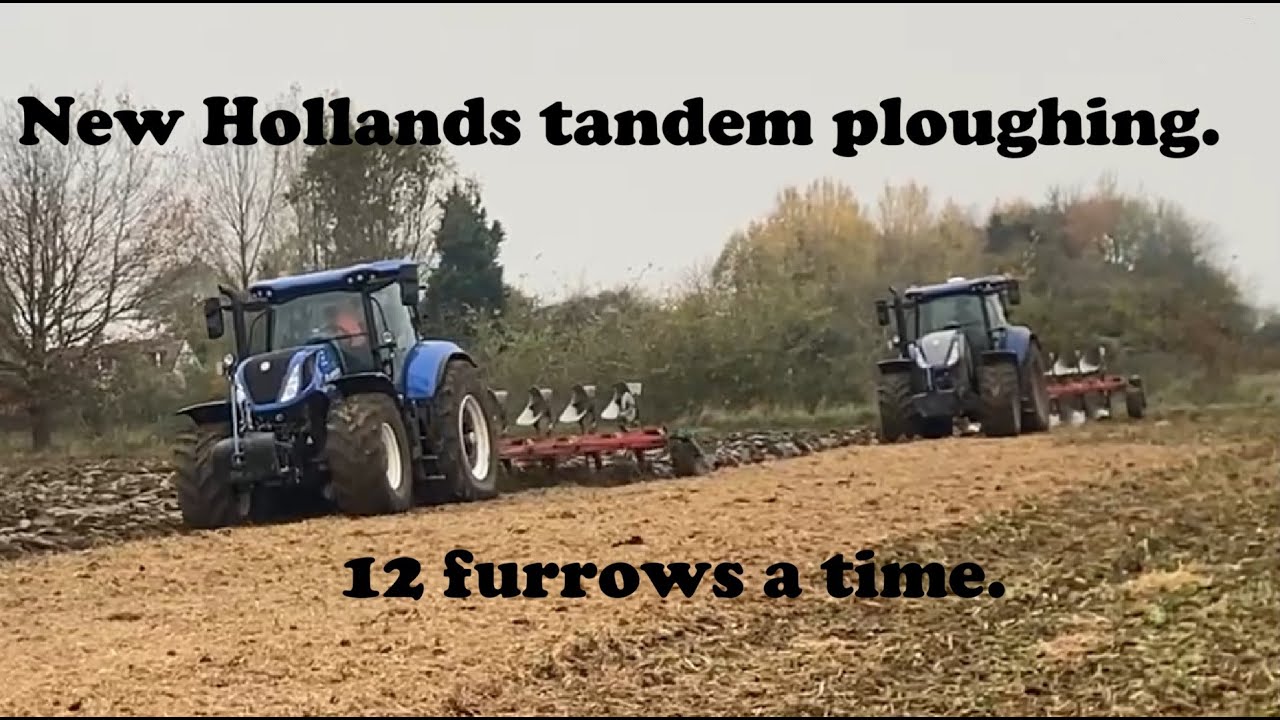 Вспашка, New Holland T7.270 и T7.260 оба с 6-корпусными Kvernelands!!