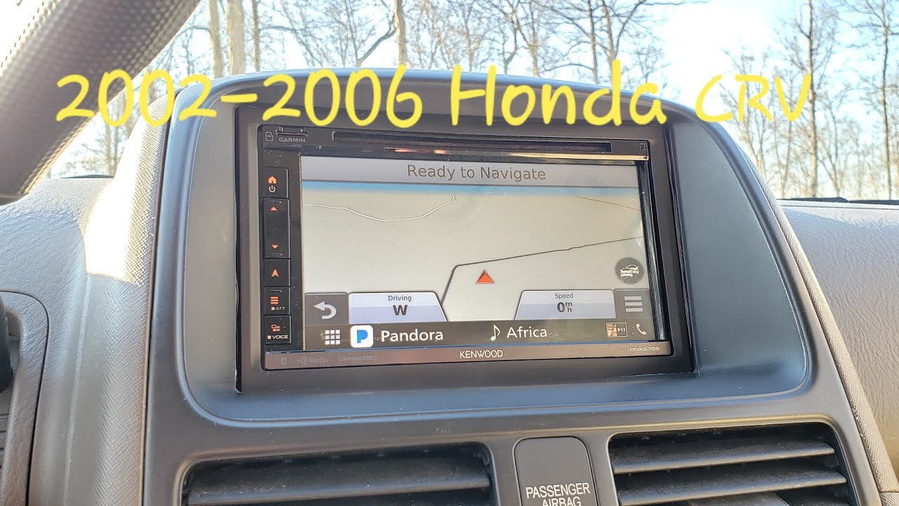 2002 - 2006 Honda CRV Aftermarket Stereo Navigation Installation How To