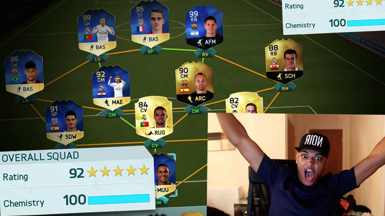OMFG INSANE 192 RATED FUTDRAFT!!! 99 TOTS RONALDO 99 TOTY MESSI!! FIFA 16 FUTDRAFT