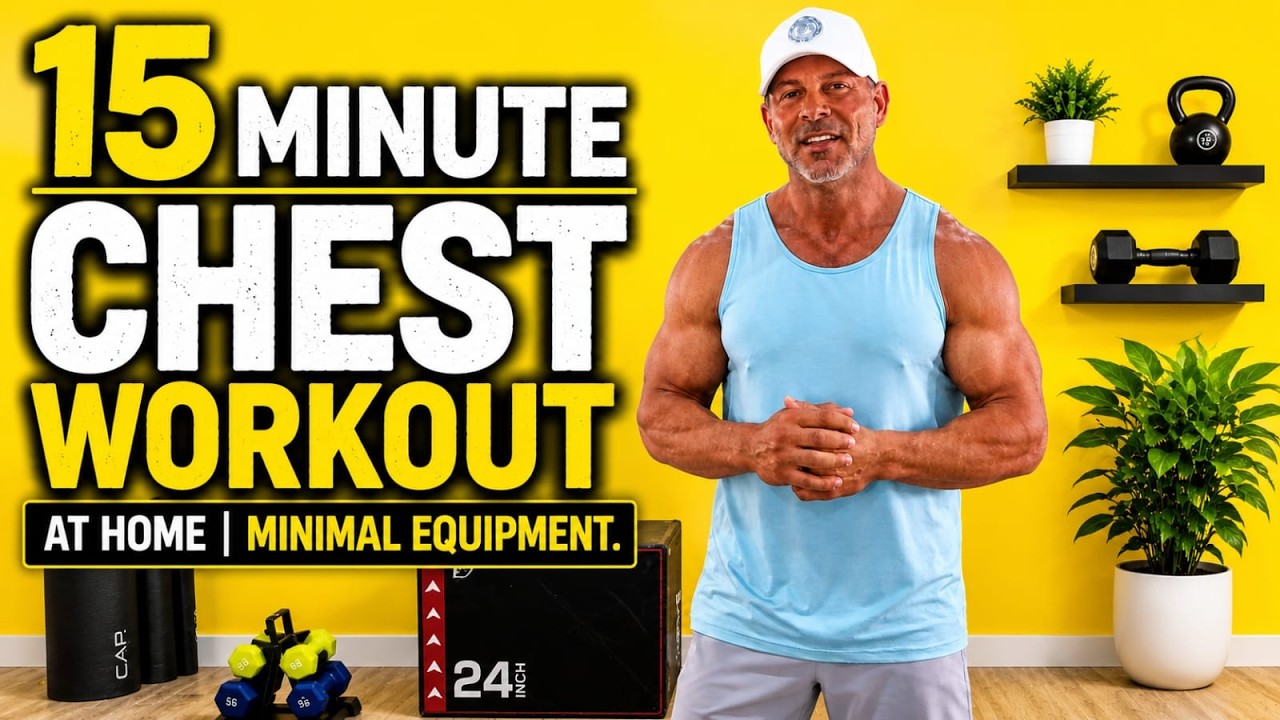 Blast Your Chest in 15 Minute Workout 💪 No Fluff | (Minimal Equipment)