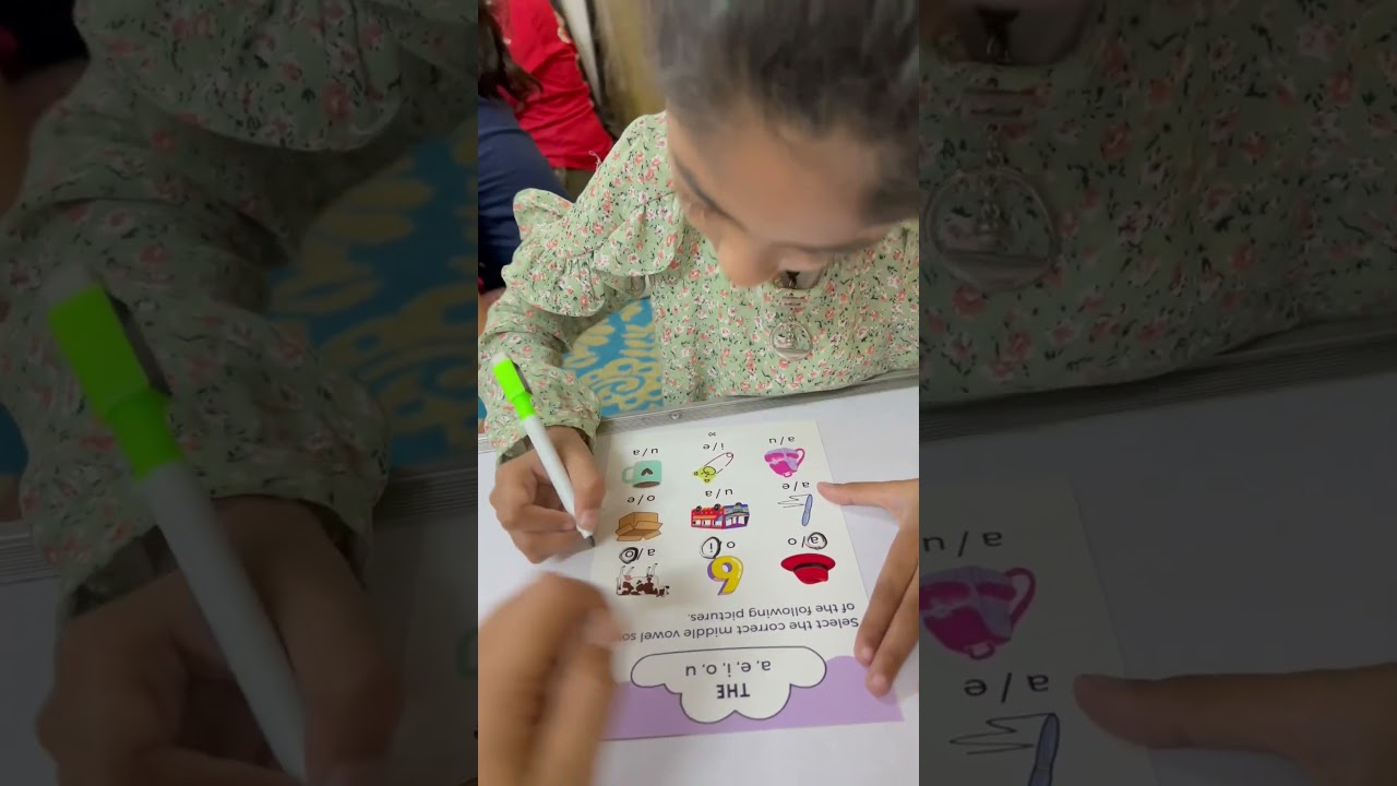 Middle vowel sound #phonics #grammar #phonicsforkids